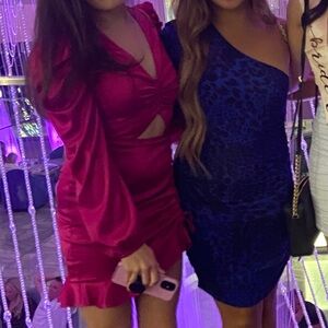 Fashion nova XS pink mini dress cut out